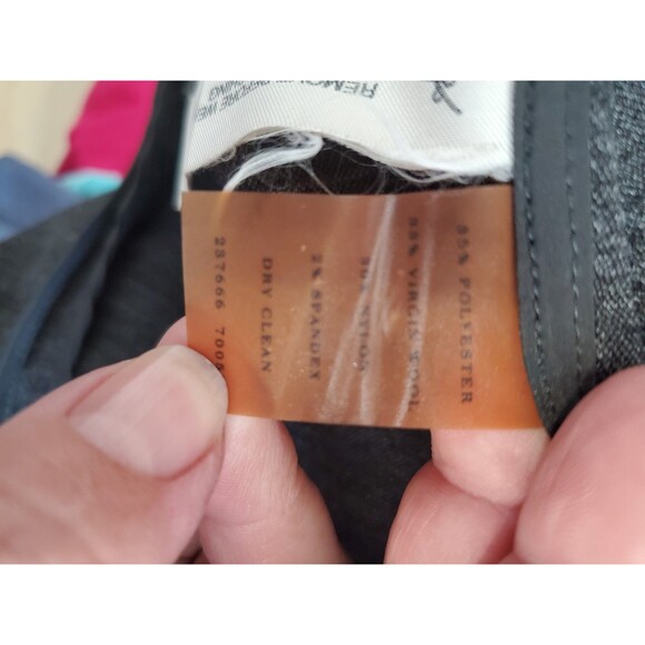 Ann Taylor Gray Wool Blend Side-Zip Elastic Waist Pencil Skirt Size 10 - Picture 4 of 4